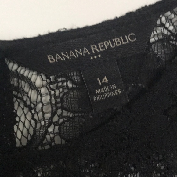 Banana Republic Black Lace Skater Dress - Picture 3 of 4